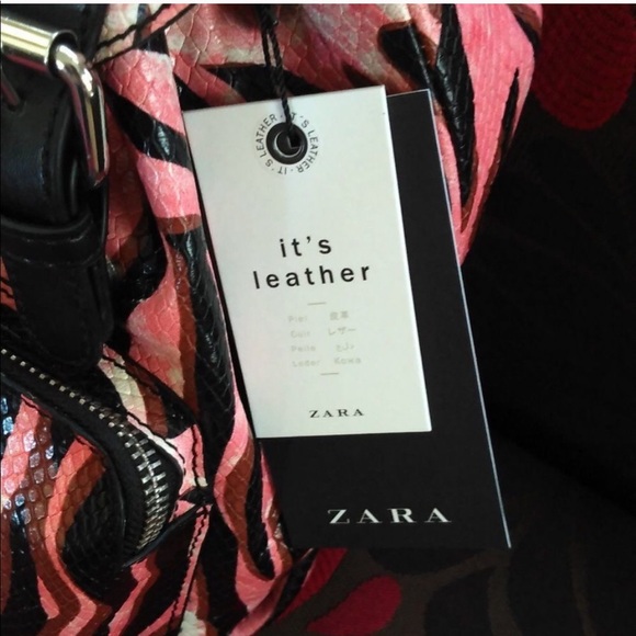 Zara genuine leather backpack main image 7